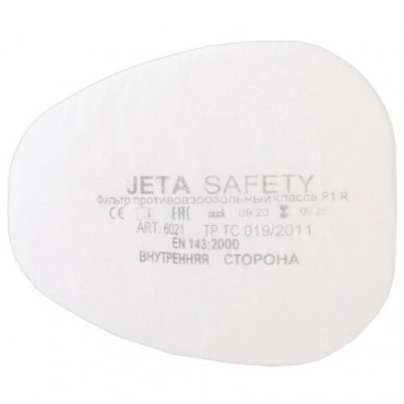 Фильтр противоаэрозольный (предфильтр) Jeta Safety 6021, комплект 4 штуки, класс P1 R